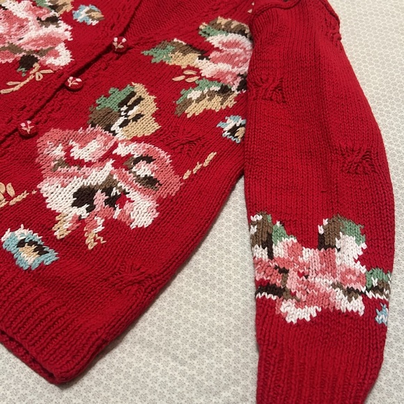 Vintage Susan Bristol Hand Knitted Cardigan Women’s Size Petite - Picture 4 of 8
